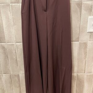 H&M Maroon Wide Leg Trousers